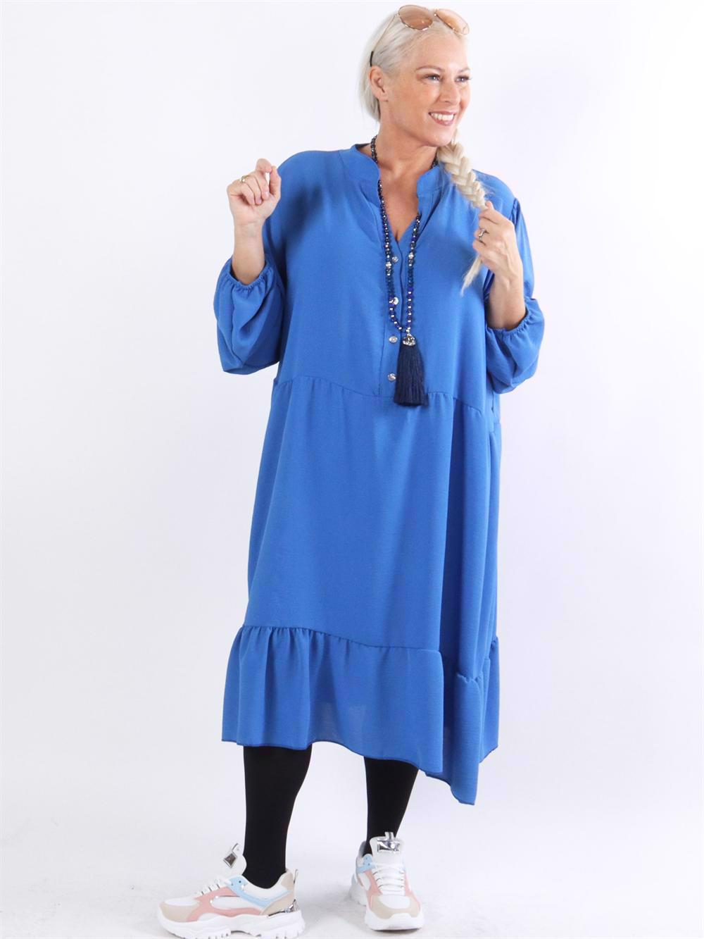 Nora - Enfärgad klänning med band